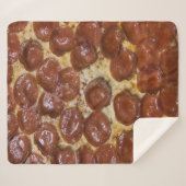 Pepperoni Pizza Sherpadecke (Vorderseite (Horizontal))