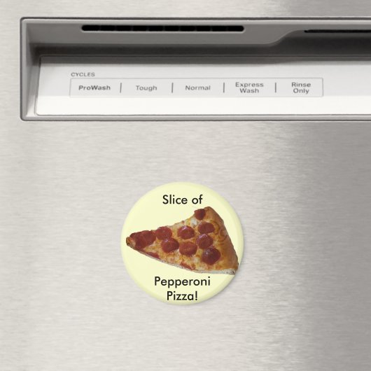 Pepperoni Pizza Slice Magnet (In Situ (Geschirrspüler))