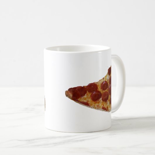 Pepperoni Pizza Slice Tasse (VorderseiteRechts)