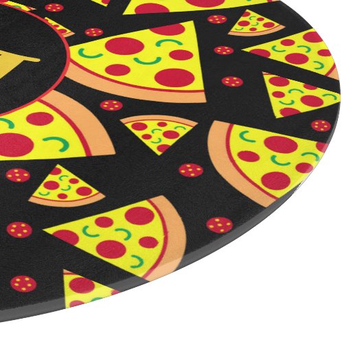 Pepperoni Pizza Slices Food Gemustert Schneidebrett (Ecke)