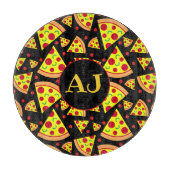 Pepperoni Pizza Slices Food Gemustert Schneidebrett (Vorderseite)