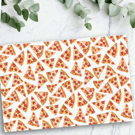 Pepperoni Pizza Slices Fun Crazy Seidenpapier