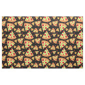 Pepperoni Pizza Slices Fun Food Pattern Black Stoff (Fat Quarter (45,7 x 55,9 cm))