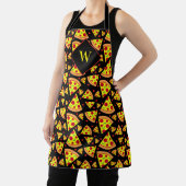 Pepperoni Pizza Slices Funny Pizzeria Koch Black Schürze (InSitu)