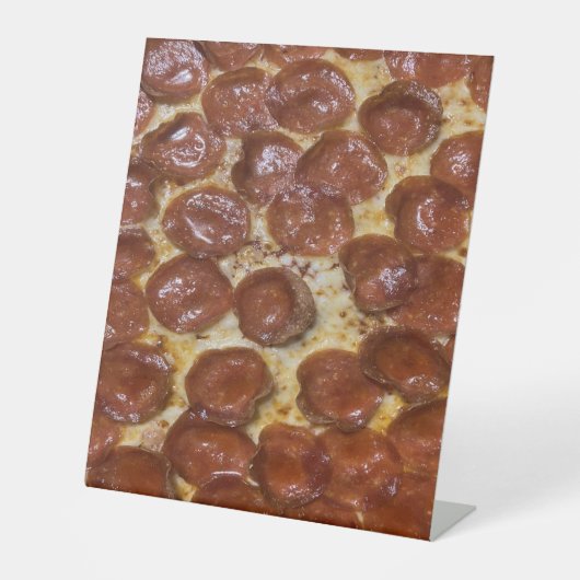 Pepperoni Pizza Sockelschild (Vorderseite)