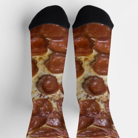 Pepperoni Pizza Socken (Oben)