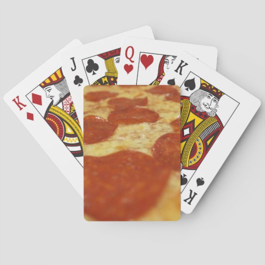 Pepperoni-Pizza Spielkarten (Rückseite)