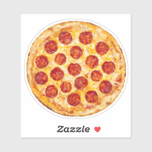 Pepperoni Pizza Sticker (Blatt)