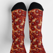 Pepperoni-Pizza-Stücke Socken (Oben)