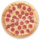 Pepperoni Pizza Thunder_Cove Aufkleber (Vorderseite)