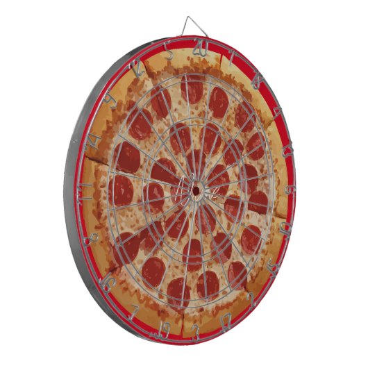 Pepperoni Pizza Thunder_Cove Dartscheibe (Vorderseite Links)