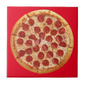 Pepperoni Pizza Thunder_Cove Fliese (Vorderseite)