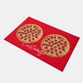 Pepperoni Pizza Thunder_Cove Fußmatte (Schrägansicht)