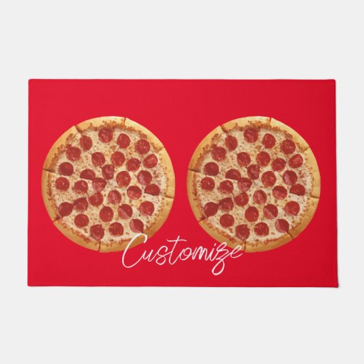 Pepperoni Pizza Thunder_Cove Fußmatte (Vorderseite)