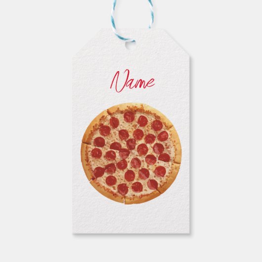 Pepperoni Pizza Thunder_Cove Geschenkanhänger (Rückseite)