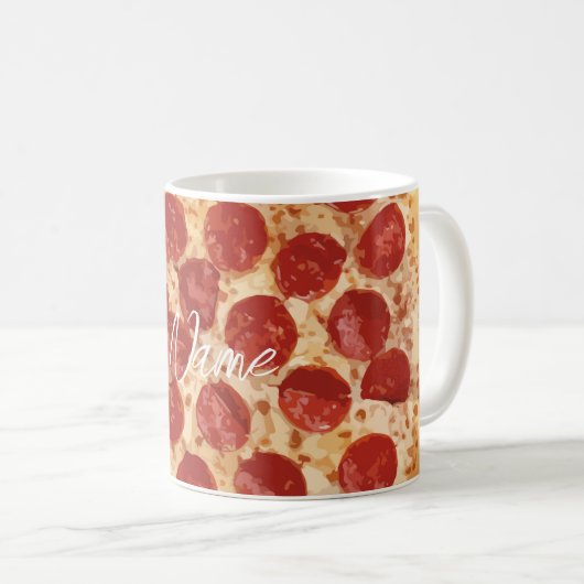 Pepperoni Pizza Thunder_Cove Kaffeetasse (VorderseiteRechts)