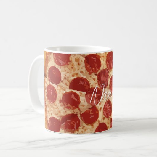 Pepperoni Pizza Thunder_Cove Kaffeetasse (Vorderseite Links)
