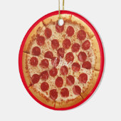 Pepperoni Pizza Thunder_Cove Keramik Ornament (Links)