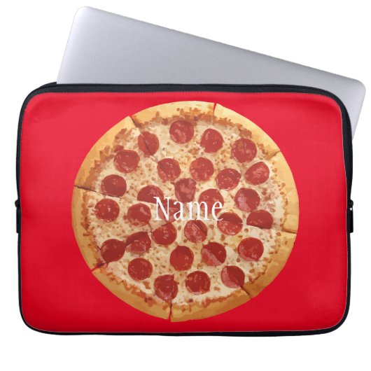 Pepperoni Pizza Thunder_Cove Laptopschutzhülle (Vorderseite)