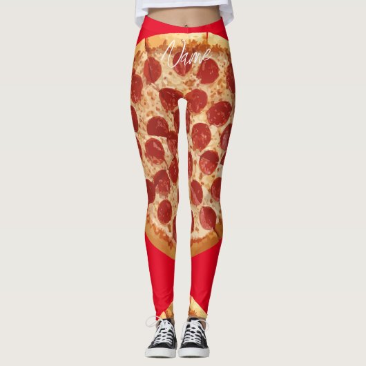 Pepperoni Pizza Thunder_Cove Leggings (Vorderseite)