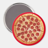 Pepperoni Pizza Thunder_Cove Magnet (Vorderseite/Rückseite)