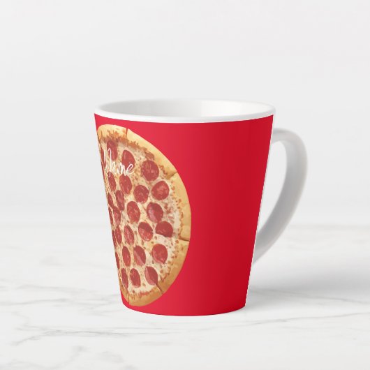 Pepperoni Pizza Thunder_Cove Milchtasse (Rechte Ecke)