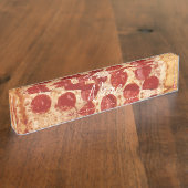 Pepperoni Pizza Thunder_Cove Namensplakette (Seite)