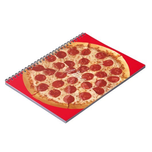 Pepperoni Pizza Thunder_Cove Notizblock (Linke Seite)