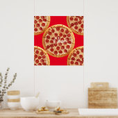 Pepperoni Pizza Thunder_Cove Poster (Küche)