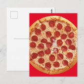 Pepperoni Pizza Thunder_Cove Postkarte (Vorne/Hinten)