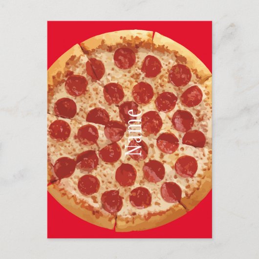 Pepperoni Pizza Thunder_Cove Postkarte (Vorderseite)