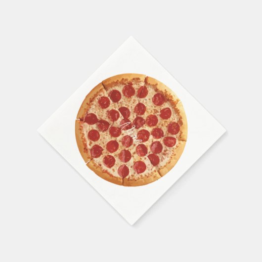 Pepperoni Pizza Thunder_Cove Serviette (Ecke)