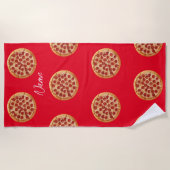 Pepperoni Pizza Thunder_Cove Strandtuch (Vorderseite)