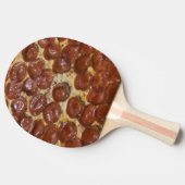 Pepperoni Pizza Tischtennis Schläger (Seitenansicht)