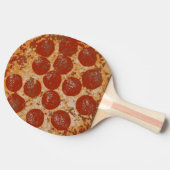 Pepperoni Pizza Tischtennis Schläger (Seitenansicht)