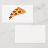 Pepperoni pizza visitenkarte (Vorne/Hinten)