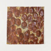 Pepperoni Pizza Wandteppich (Vorderseite (Horizontal))