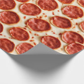 Pepperoni Pizza Wrapping Paper Geschenkpapier (Ecke)