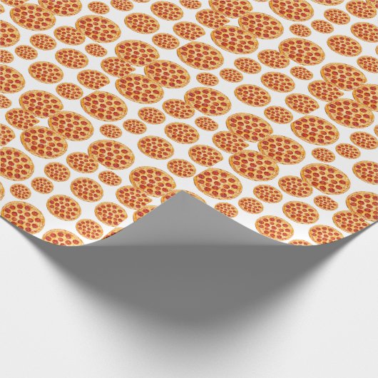 Pepperoni-Pizzastrom Geschenkpapier (Ecke)