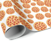 Pepperoni-Pizzastrom Geschenkpapier (Rolleneckpunkt)