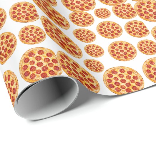 Pepperoni-Pizzastrom Geschenkpapier (Rolleneckpunkt)