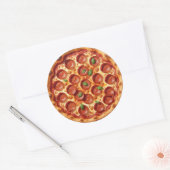 Pepperoni Runder Aufkleber (Umschlag)