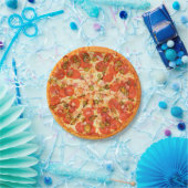 Pepperoni und Käse Pizza Party Papier Teller (Party)