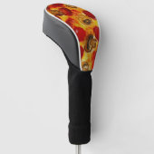Pepperoni und Mushroom Pizza Golf Headcover (angewinkelt)