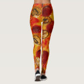 Pepperoni und Mushroom Pizza Leggings (Rückseite)