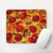 Pepperoni und Mushroom Pizza Mousepad (Mit Mouse)