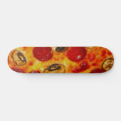 Pepperoni und Mushroom Pizza Skateboard (Horizontal)