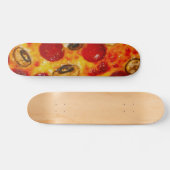 Pepperoni und Mushroom Pizza Skateboard (Horizontal)