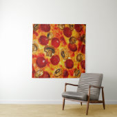 Pepperoni und Mushroom Pizza Wandteppich (Beispiel (Horizontal))
