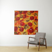 Pepperoni und Mushroom Pizza Wandteppich (Beispiel)